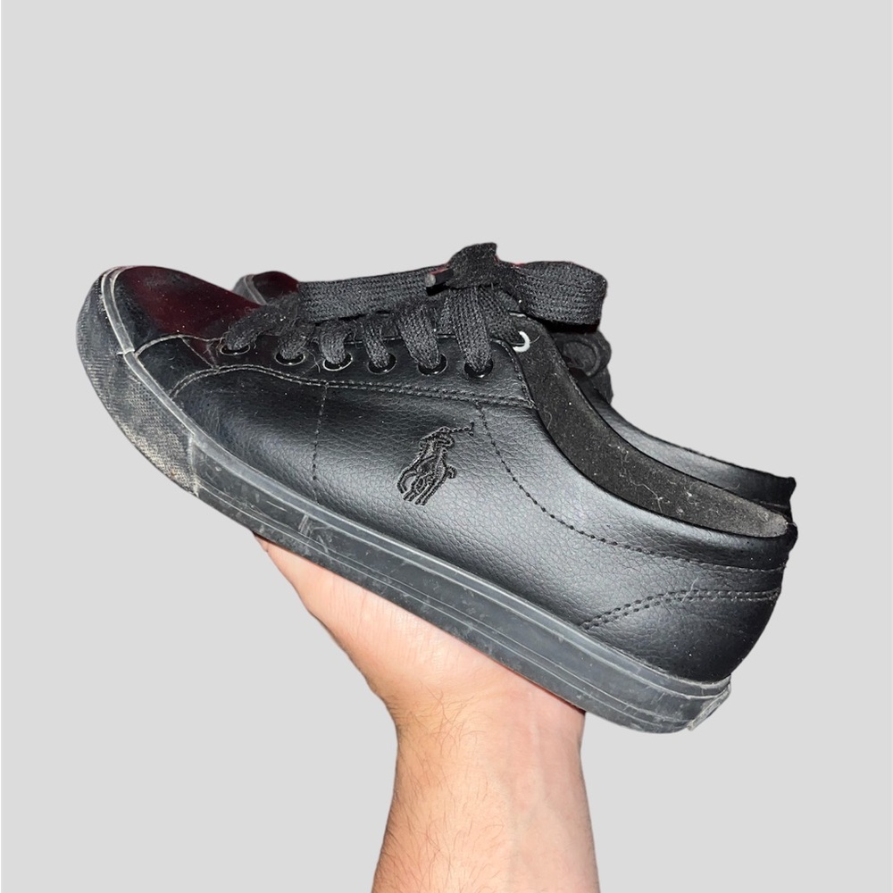 Polo by Ralph Lauren Black Leather Sneakers (Women’s)